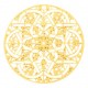Metal Bohemian pendant Mandala Gold